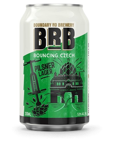 BRB Bouncing Czech Pilsner Lager 6 Pack 330ml Cans - Thirsty Liquor Tauranga