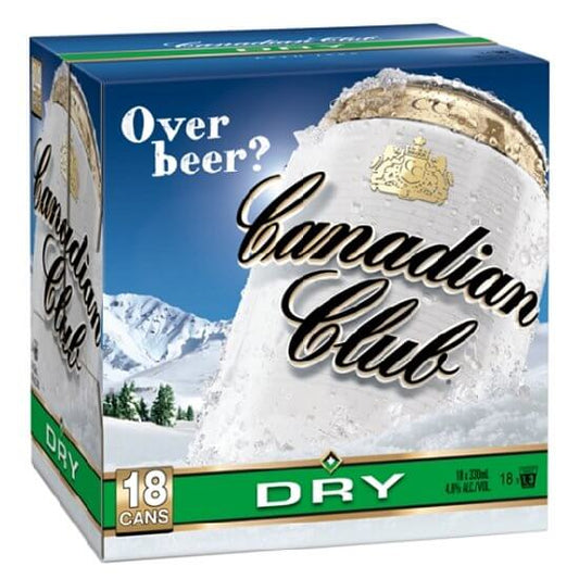 Canadian Club & Dry 4.8% 18 Pack 330ml Cans - Thirsty Liquor Tauranga