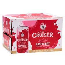 Cruiser Vodka Raspberry 7% 12 Pack 250ml Cans - Thirsty Liquor Tauranga