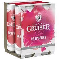 Cruiser Vodka Raspberry 7% 4 Pack 300ml Cans - Thirsty Liquor Tauranga