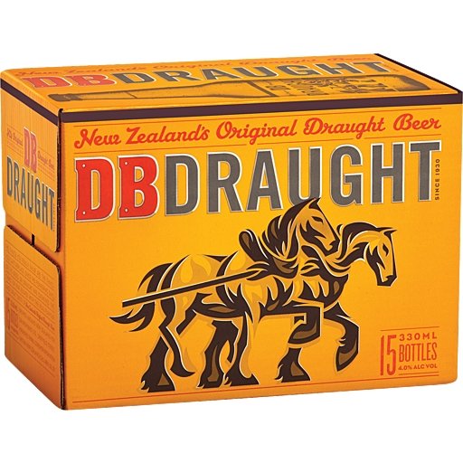 DB Draught 4% 15 Pack 330ml Bottles - Thirsty Liquor Tauranga