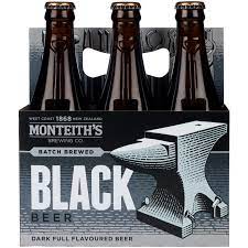 Monteiths Black Beer 6 Pack 330ml Bottles - Thirsty Liquor Tauranga