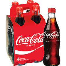 Coca Cola Classic 4 Pack 330ml Glass Bottles - Thirsty Liquor Tauranga
