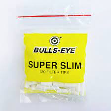 Bulls Eye Super Slim Yellow Filters 120 Pack - Thirsty Liquor Tauranga