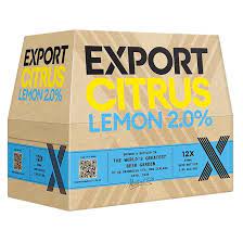Export Citrus 2% 12 Pack 330ml Bottles - Thirsty Liquor Tauranga