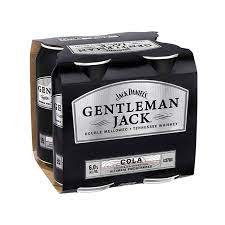 Gentleman Jack 4 Pack 375ml Cans - Thirsty Liquor Tauranga