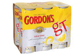 Gordons Gin & Tonic 6 Pack 250ml Cans - Thirsty Liquor Tauranga