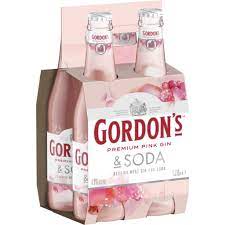 Gordons Pink Gin & Soda 4 Pack 330ml Bottles - Thirsty Liquor Tauranga
