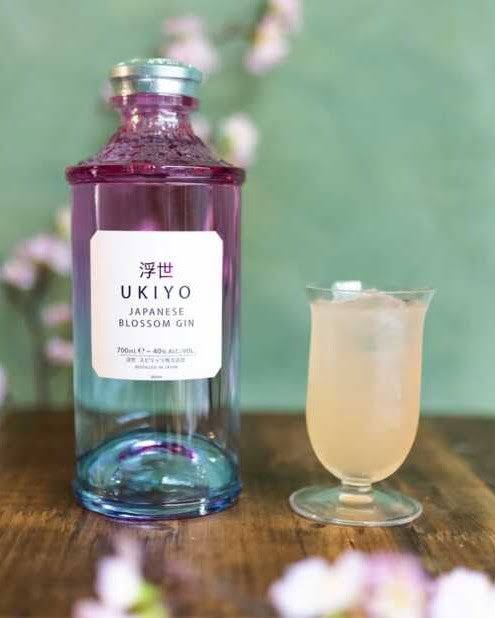 Ukiyo Japanese Blossom Gin 700ml - Thirsty Liquor Tauranga