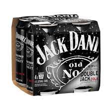 Jack Daniels Double Jack 4 Pack 375ml Cans - Thirsty Liquor Tauranga