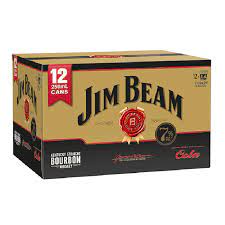 Jim Beam Gold 7% 12 Pack 250ml Cans - Thirsty Liquor Tauranga