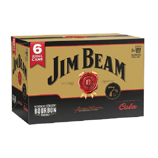 Jim Beam Gold 7% 6 Pack 330ml Cans - Thirsty Liquor Tauranga