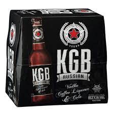KGB Russian Coffee Liqueur & Cola 5% 12 Pack 275ml Bottles - Thirsty Liquor Tauranga