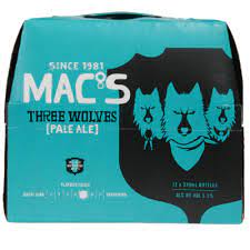Mac's Three Wolves Pale Ale 12 Pack 330ml Bottles - Thirsty Liquor Tauranga
