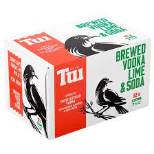 Tui Vodka Lime & Soda 7% 12 Pack 250ml Cans - Thirsty Liquor Tauranga