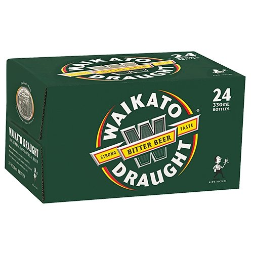 Waikato Draught 24 Pack 330ml Bottles - Thirsty Liquor Tauranga