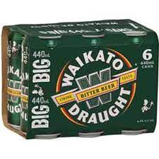 Waikato Draught 6 Pack 440ml Cans - Thirsty Liquor Tauranga