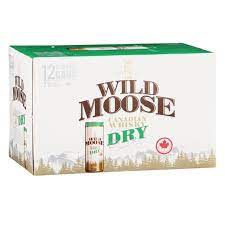Wild Moose Canadian Whisky & Dry 7% 12 Pack 250ml Cans - Thirsty Liquor Tauranga