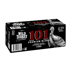 Wild Turkey 101 & Cola 7% 10 Pack 330ml Cans - Thirsty Liquor Tauranga