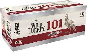 Wild Turkey 101 & Zero Sugar Cola 7% 10 Pack 330ml Cans - Thirsty Liquor Tauranga